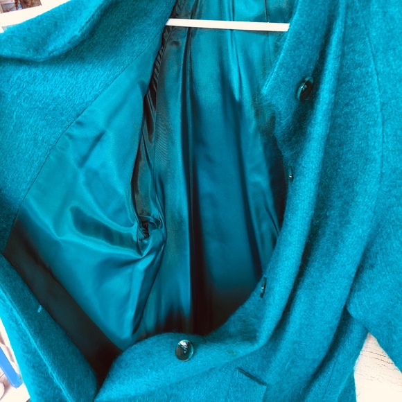 GEORGE DAVID FASHIONS mohair coat/gorgeous color - Picture 5 of 8